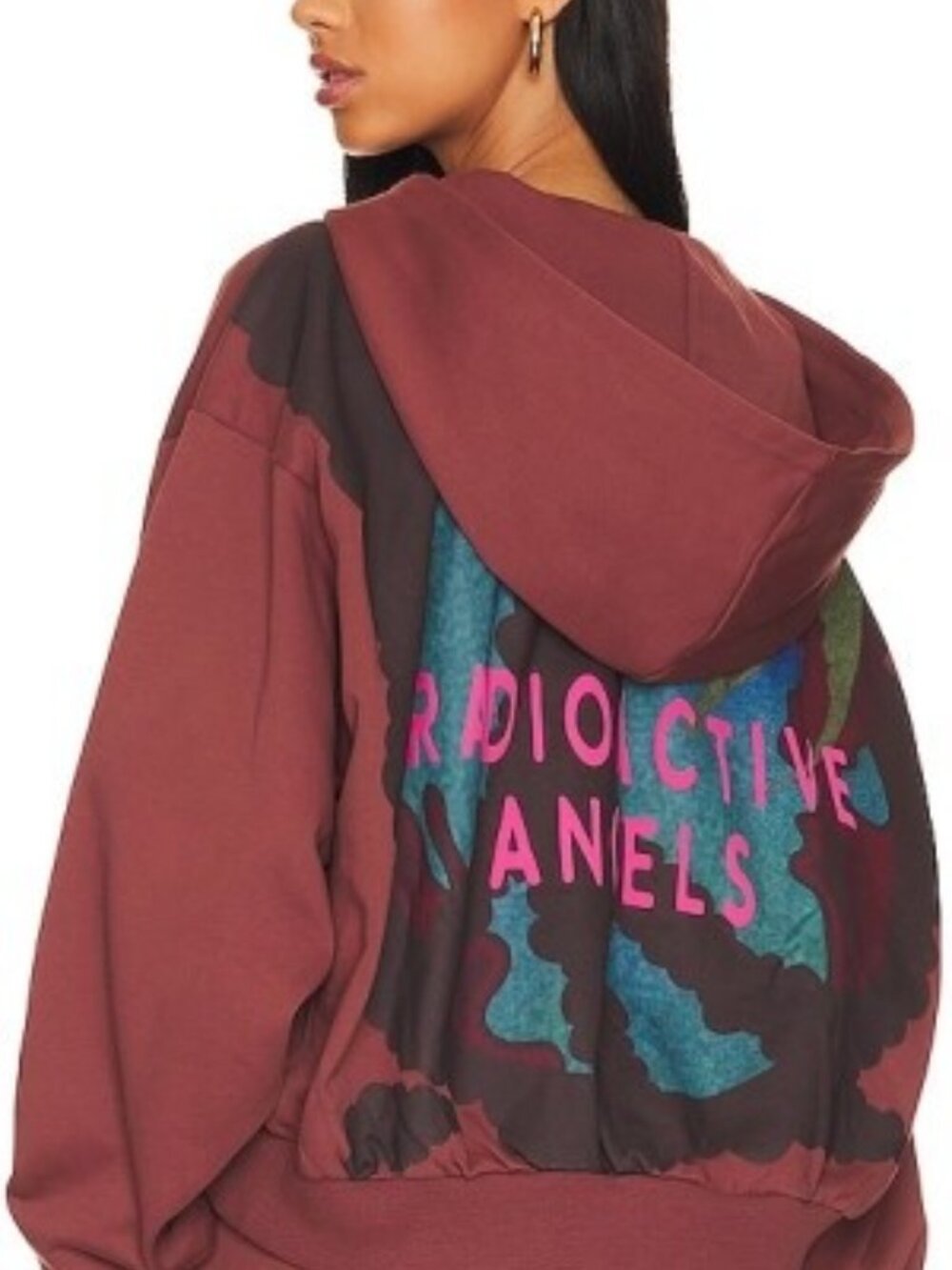 Boys Lie Radioactive Angels Remix Hoodie Cropped Womens One Size